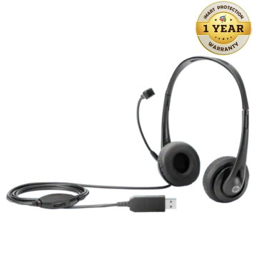 HP Stereo USB Headset Black